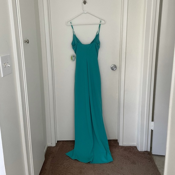 High slit wrap prom dress - Picture 3 of 5